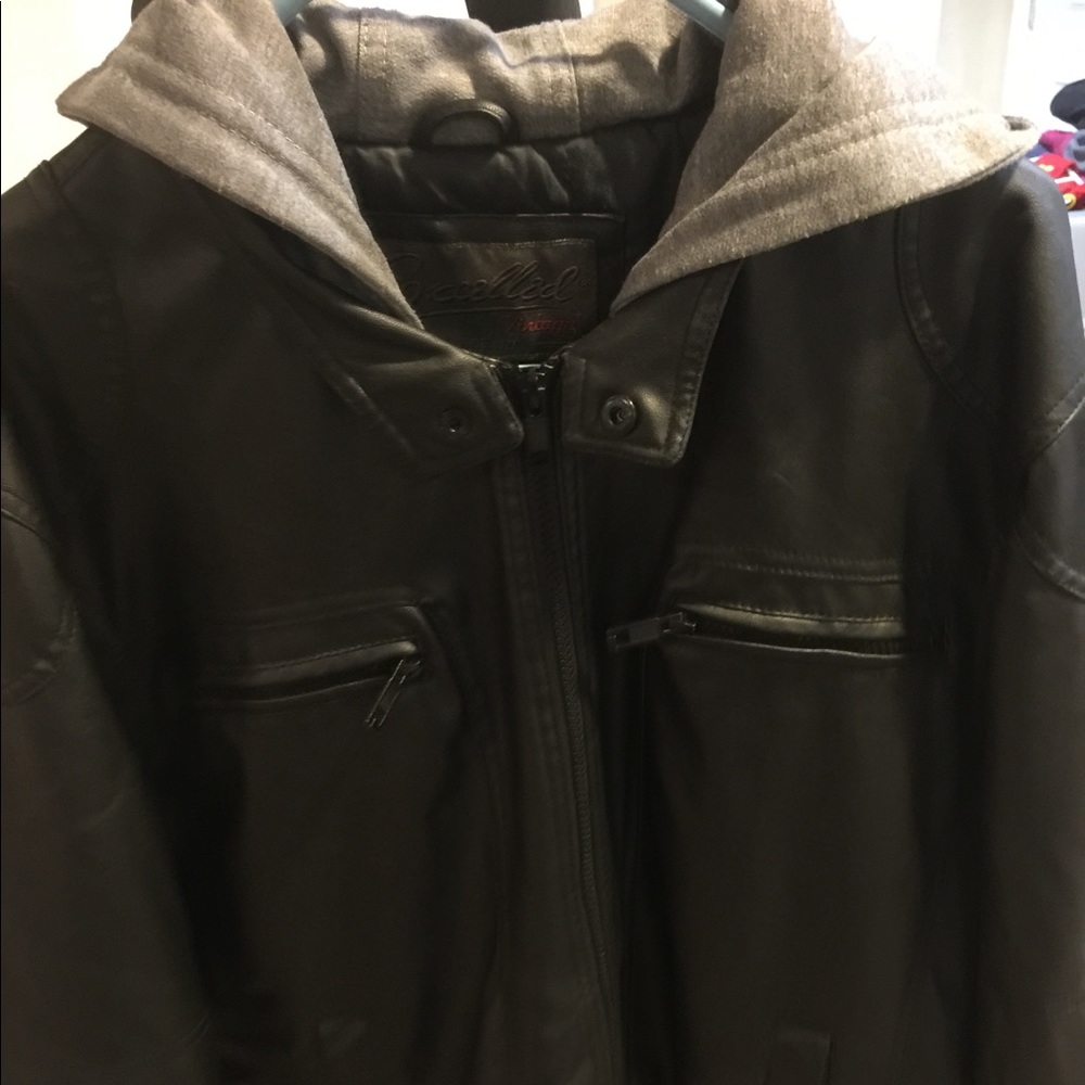 Men’s imitation leather jacket